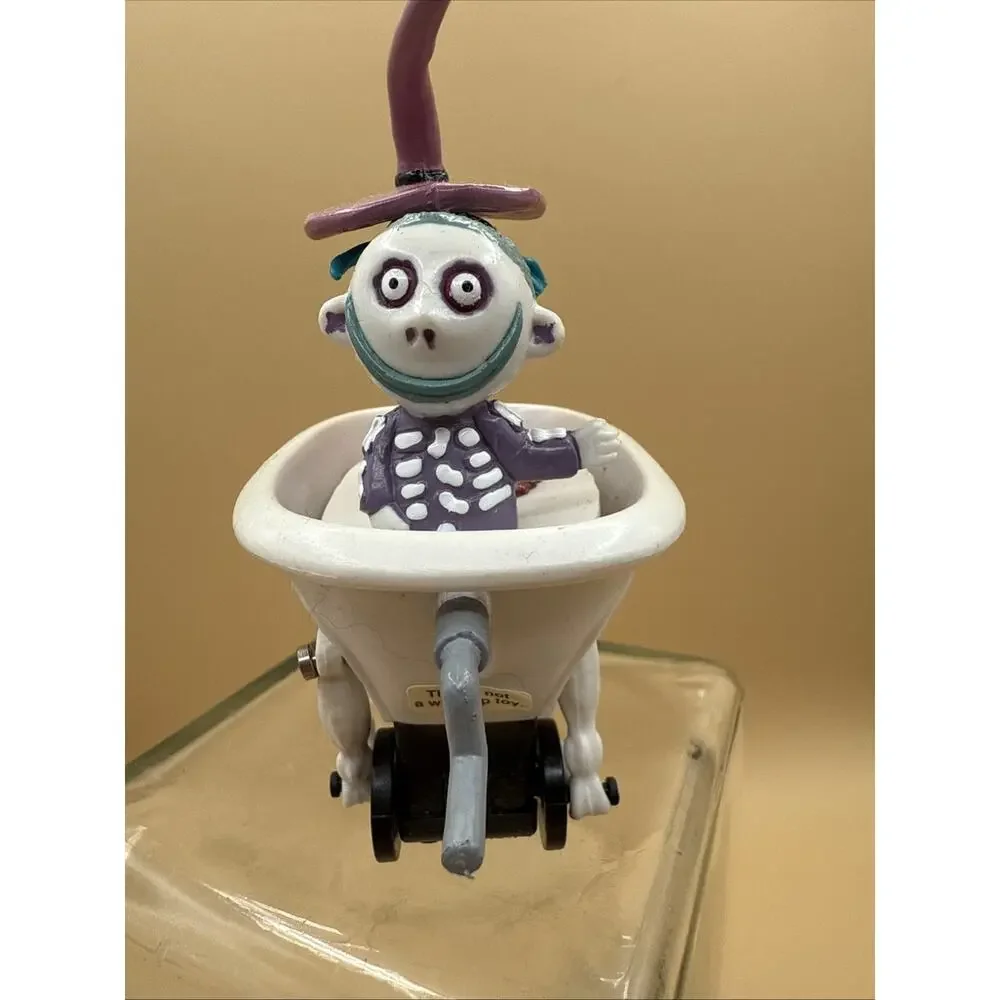 Nightmare Before Christmas 1993 Lock Shock Barrel Roll Along Toy Figure Applause